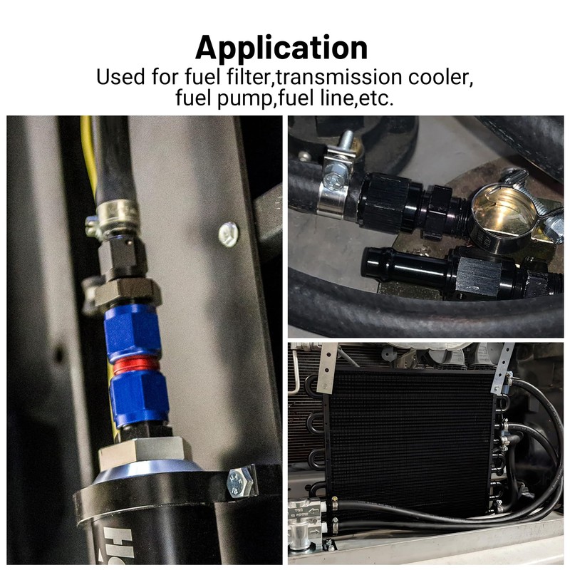 EVIL ENERGY 6AN Female to 1/4" Barb Hose Fitting Straight