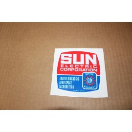 sun electric corp indy 500 usac cart, not original tool box sticker