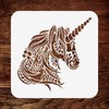 Unicorn Head Stencil, 8.5 x 8.5 inches (M) - Stencil