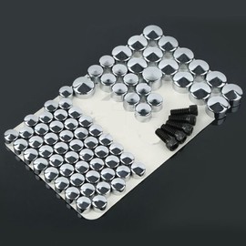 XMT-MOTO Chrome ABS Plastic Bolt Toppers Kit for 2007-2012 Harley FLH FLT Model Bike