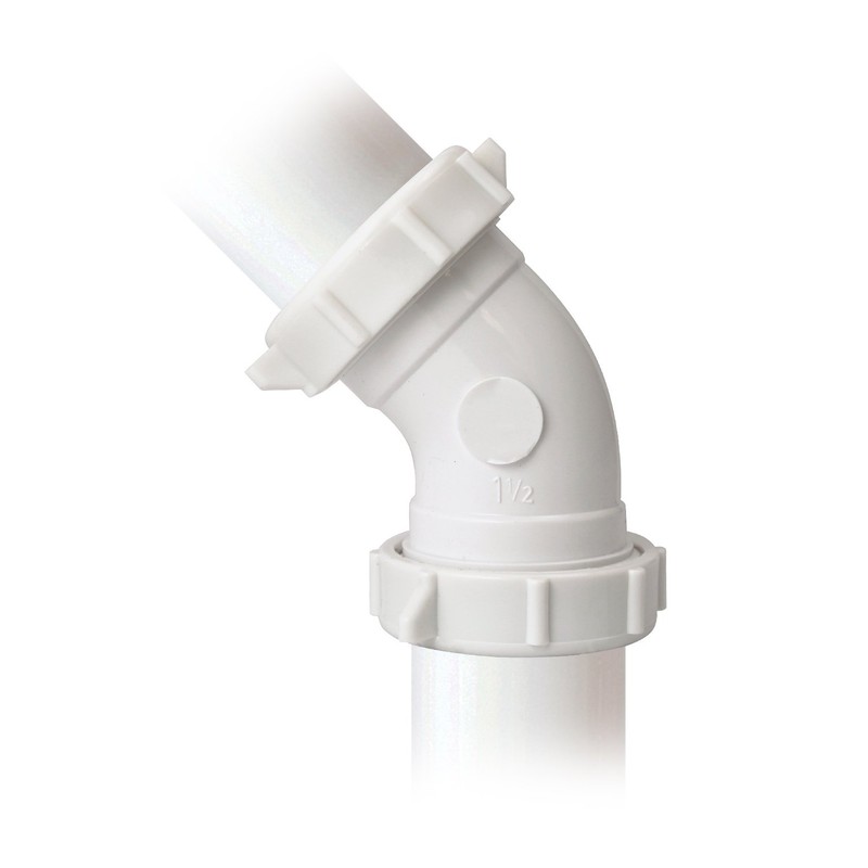 Plumb Pak 49PVCK Coupling Elbow, White