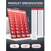 Thread Checker, 44 Nut and Bolt Thread Checker, Bolt Size