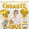 Gold Engagement Party Decorations Balloons - 42 Pcs Gold Engage