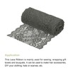 MECCANIXITY 6 Inch Wide 5 Yard Lace Ribbon Floral Pattern