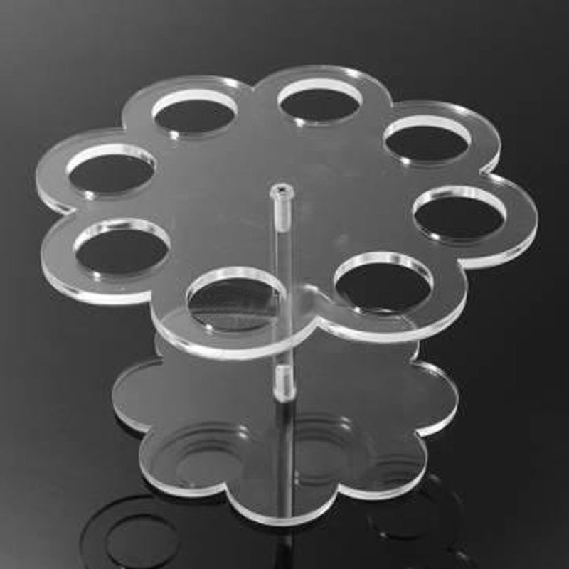 LUOEM 8 Holes Acrylic Ice Cream Cone Storage Stand