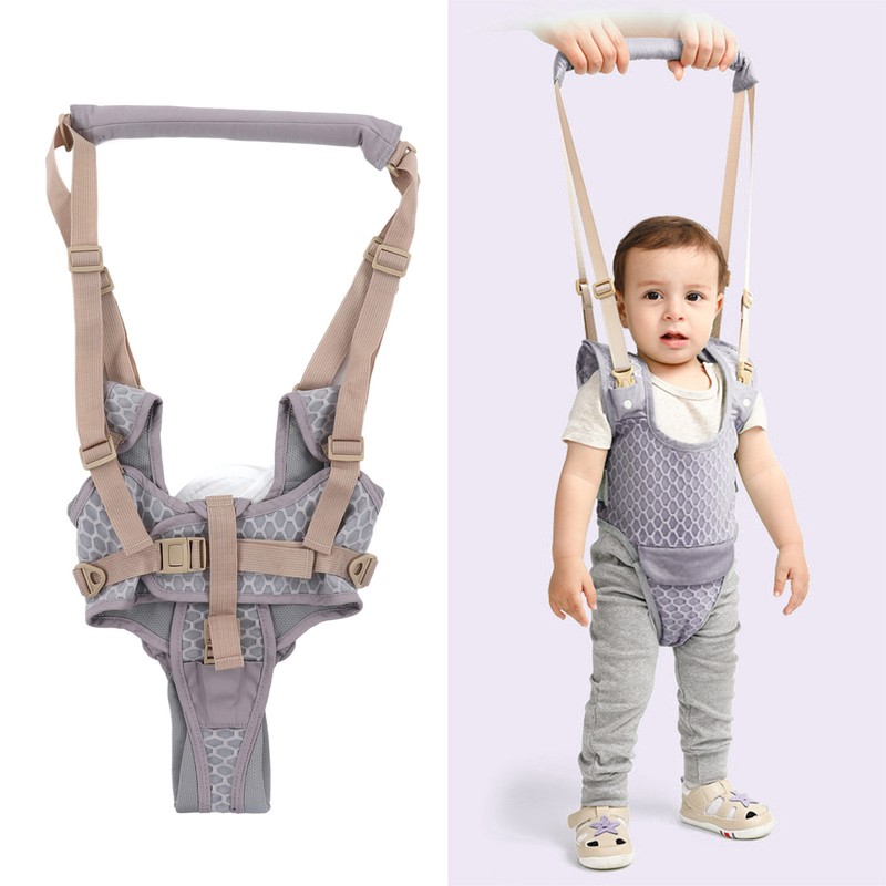 Baby Walking Harnesses Lightweight Adjustable Detachable Crotch Pad Handheld Toddler