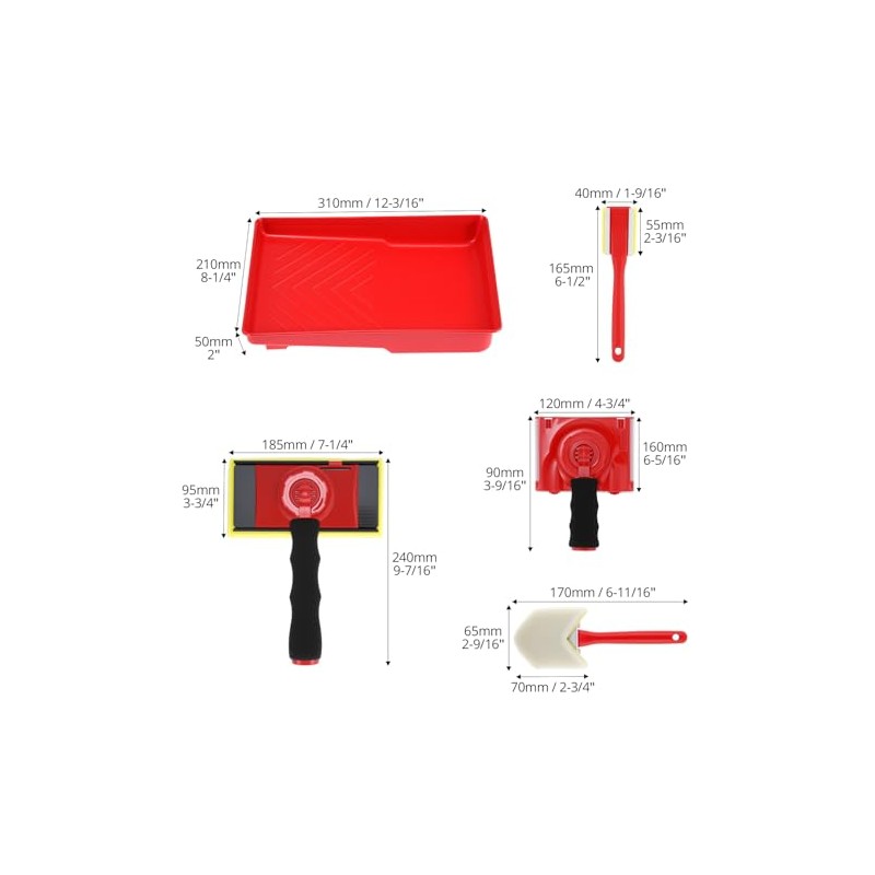 QWORK Paint Edger Tool Kit, 7 in + 4 in