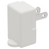 Polarized 2-Prong L Type Adapter, Vertical Right Angled Down Angle