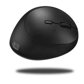 Adesso IMOUSE V10 WRLS VERTICAL ERGONOMIC MOUSE BLK OPTICAL 30 FT RANGE, Black