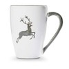 GMUNDNER KERAMIK Breakfast Cup Supermax Capacity 0.5 Litres Grey Deer