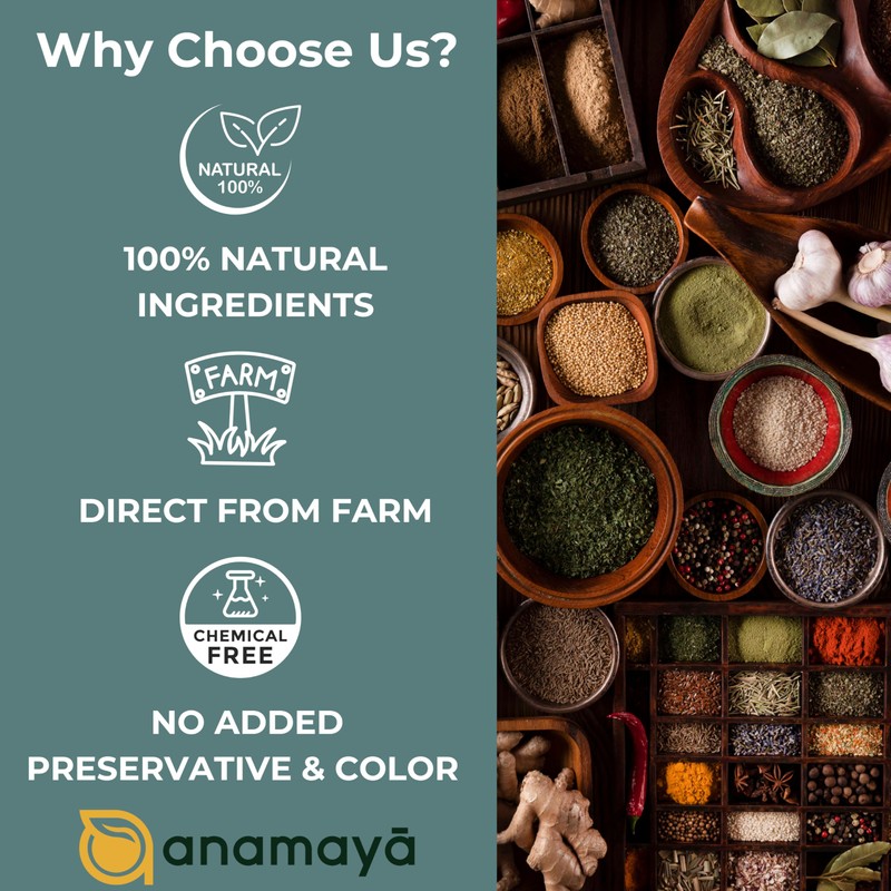 Anamaya Dried Garlic Powder | Dehydrated Garlic Seasoning | Grown