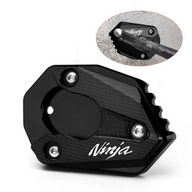 Velospeed For Ninja650 2017-2022 Ninja 1000 1000SX 2018-2022 Ninja300 2013-2020 Motorcycle CNC Support Extension Plate Kickstand Side Stand Pad ninja 650 Accessories (black)