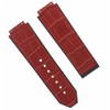 Ewatchparts 24mm Leather Watch Band Strap Rubber Compatible With Hublot