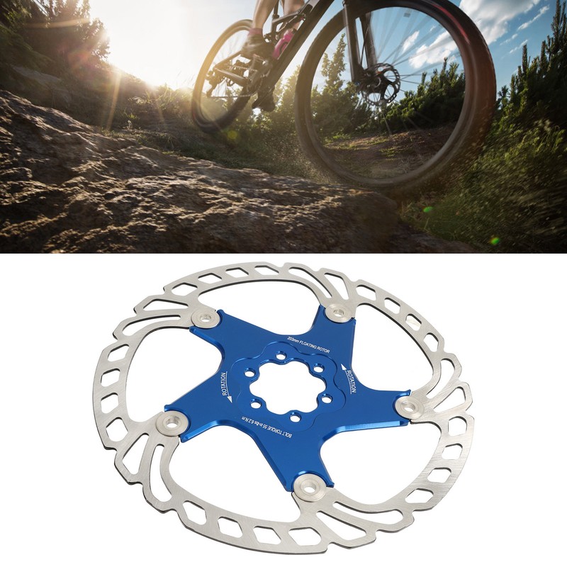 Mountain Bike Floating Disc Brake Rotor 6 Bolts Heat Dissipation