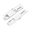 Jagowa 2 Pcs Adjustable Plastic Measuring Spoon Set Baking Slide