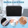 Index Card Box Set, 15x9,5x8,5cm Plastic Flashcard Organiser Revision Cards