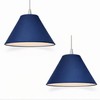 Pack of 2 Navy Lamp Shades 25cm (10") – Cotton