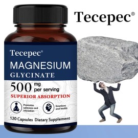 Tecepec Magnesium Glycinate Mineral Supplement-Rel