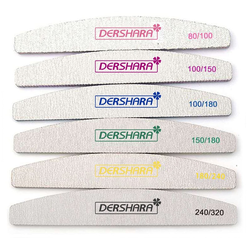 Professional Nail File Double Sided Grit 100/180 Buffer Emery Board