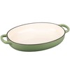 EDGING CASTING Enameled Oval Cast Iron Dutch Oven Pot with