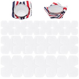 BENECREAT Pack of 18 3 Sizes Bowl Warmers Pre-Cut Filling Wadding 20/25/30 cm Soft Cotton Fabrics Quilter Batting Cosy Pattern Template for Sewing DIY Quilting Crafts 3 mm Thick