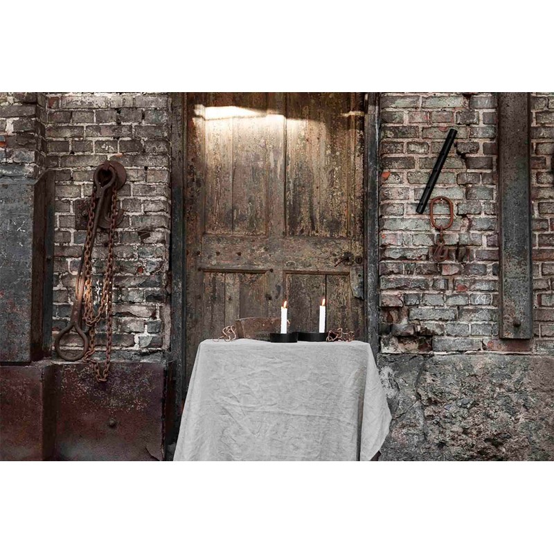 Storefactory VALLTORP Large Glossy Black Candlestick