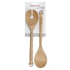 KitchenAid Birchwood Salad Servers, Fork and Spoon