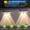 Solar Fence Lights Outdoor - 2700/4000/6000K 3 Mode, Solar Fence