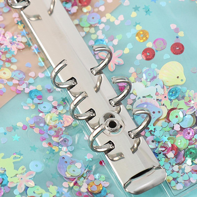 A6 Binder Cover, Clear Soft PVC 6 Hole Ring Binder