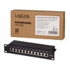 LogiLink Professional Patch Panel Cat 6 A 500 MHz, Black