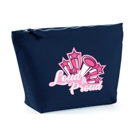 Hippowarehouse Loud and Proud Printed Make up Cosmetic wash Bag 18x19x9cm