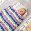 Crochet Pattern for Babies Blanket, Babys Blanket Crochet pattern, Aran