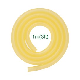 FunChem Rubber Tubing, Pure Latex Tube Natural Rubber Tube 3/8 inch O.D. 1/4 inch I.D., Super Elastic and Durable (3 Feet)