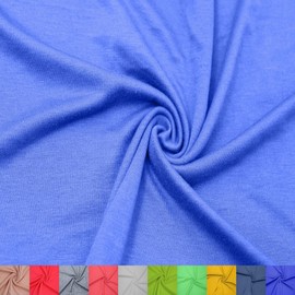Texco Inc 60" Wide Poly Rayon Spandex Jersey Knit Fabric by The Yard – 155 GSM, Lightweight, Breathable, 2-Way Stretch for Sewing, Apparel, Dresses, Baby Clothes & DIY, Royal 1 Yard