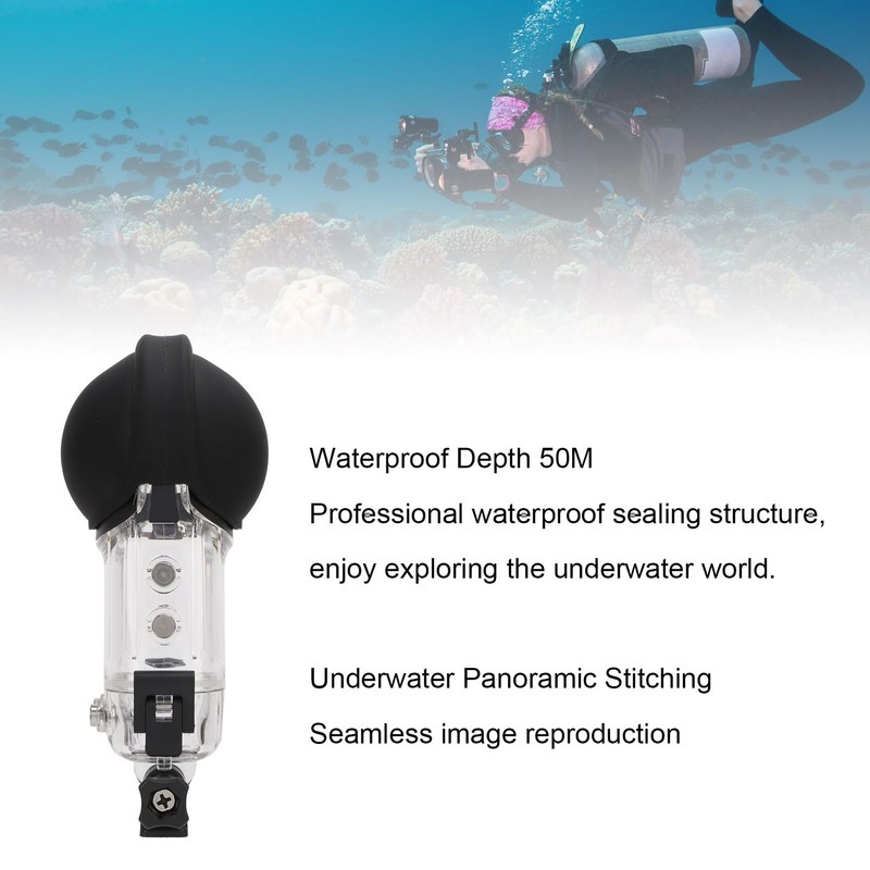 Invisible Dive Case for X4 Action Camera, 50m High Sealing