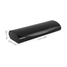 BESPORTBLE 2pcs Glasses Hard Case: Sunglasses Organizer Aluminum Eyeglass Case Optical Frames Protective Box For Men Women Black