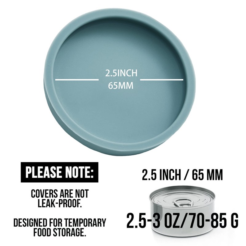 OHMO 2 Pack Cat Food Can Lids, Small Size (3