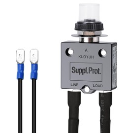 Push Button Circuit Breaker 20Amp, Briidea Fuse Tester Manual Reset 32V, Low voltage Protection