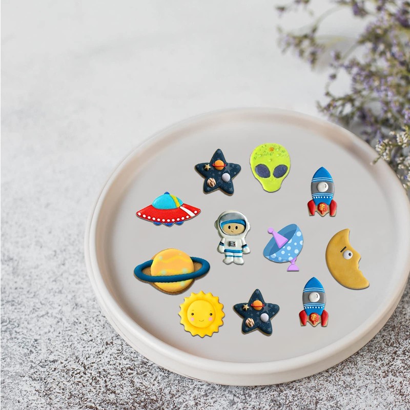 Wonmon 9 PCS Space Cookie Cutters Set, Metal Outer Space
