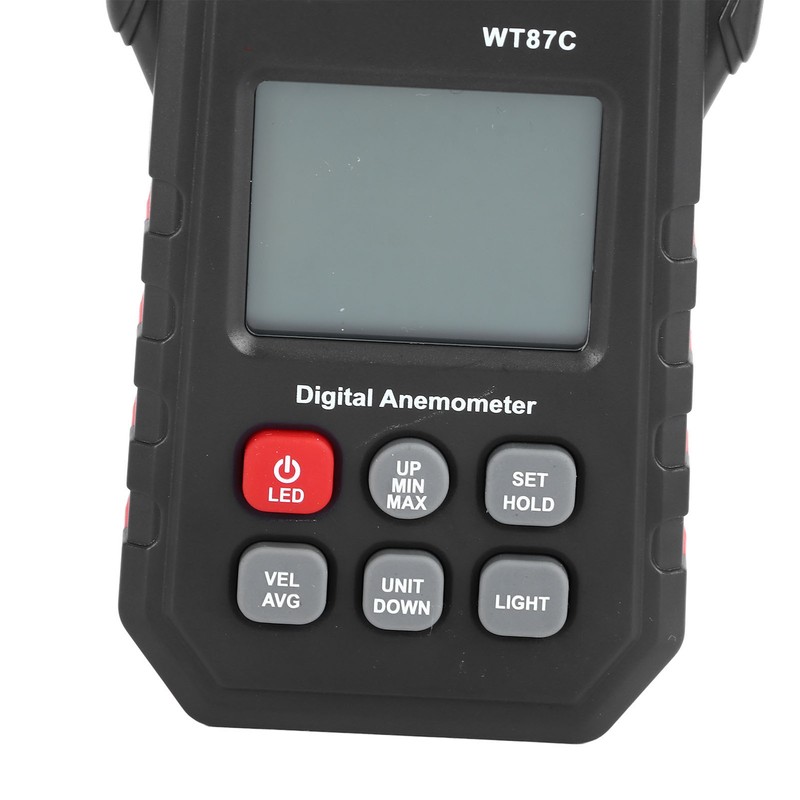 Digital Anemometer LCD Backlit Display Maximum Minimum Average Wind Speed