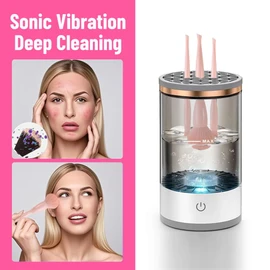Brochas de Maquillaje, Automático Limpiador Eléctrico de Brochas, Profesionales para Maquillaje, Limpieza Múltiples