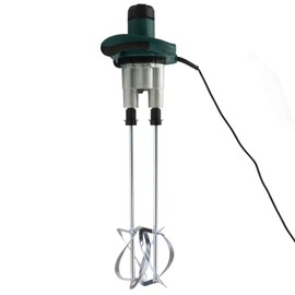 2800W Paint and Mortar Stirrer, Handheld Double Paddle Mortar Mixer, 6-Speed Adjustable Concrete Mixer Stirring Tool for Stirring Plaster Mortar Paint Cement Grout