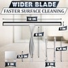 Stainless Steel Shower Squeegee with Silicone Blade and Hook