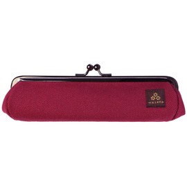 watona Canvas Purse MiniPEN (Mini Pencil Case), red (bordeaux), Pen case for small pens