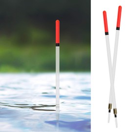 EMSea 20Pcs Fishing Tackle Clear Waggler Floats Kit 11cm 13cm 15cm 17cm 19cm Crystal Plastic Hollow Fishing Floats Fishing Supplies