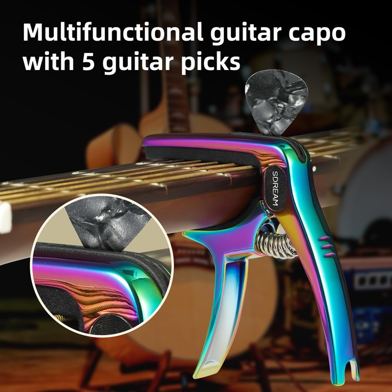 Guitar Capo For Acoustic And Electric - 6 String Guitar