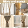 6 Pcs Braided Boho Curtain Tiebacks,Jute Rope Rustic Curtain Tie
