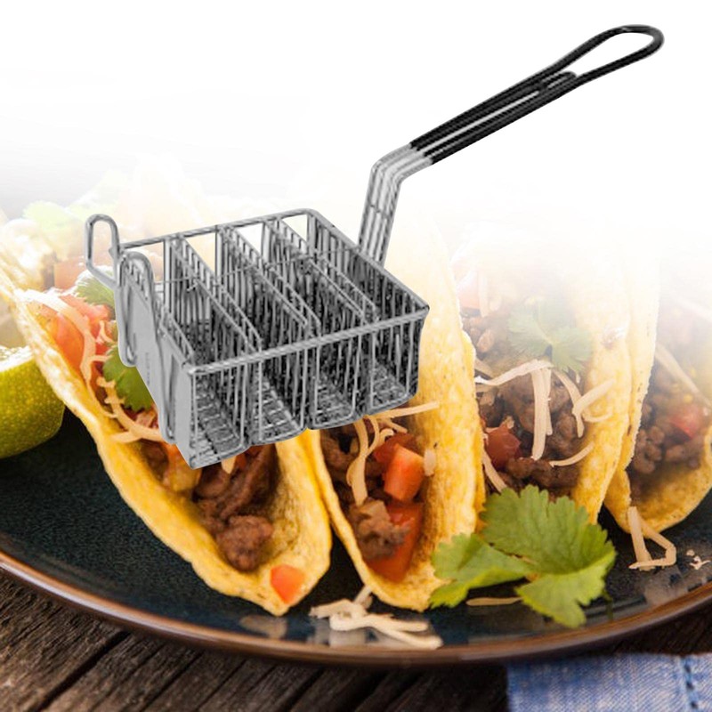 Taco Fryer Kitchen Cooking Tool 4 Shells/6 Shells with Grip