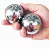 1.9" Stainless Steel Baoding Balls with Carry Pouch.Chinese Massage Health