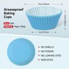 Xlloest Cupcake Liners Light Blue Baking Cups Muffin Paper Standard,